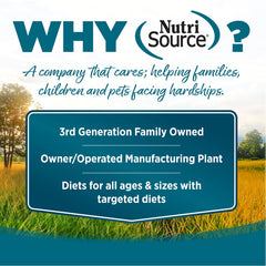NutriSource equilibrio de Omega-3 y Omega-6 con taurina y carnitina para pelaje y energía