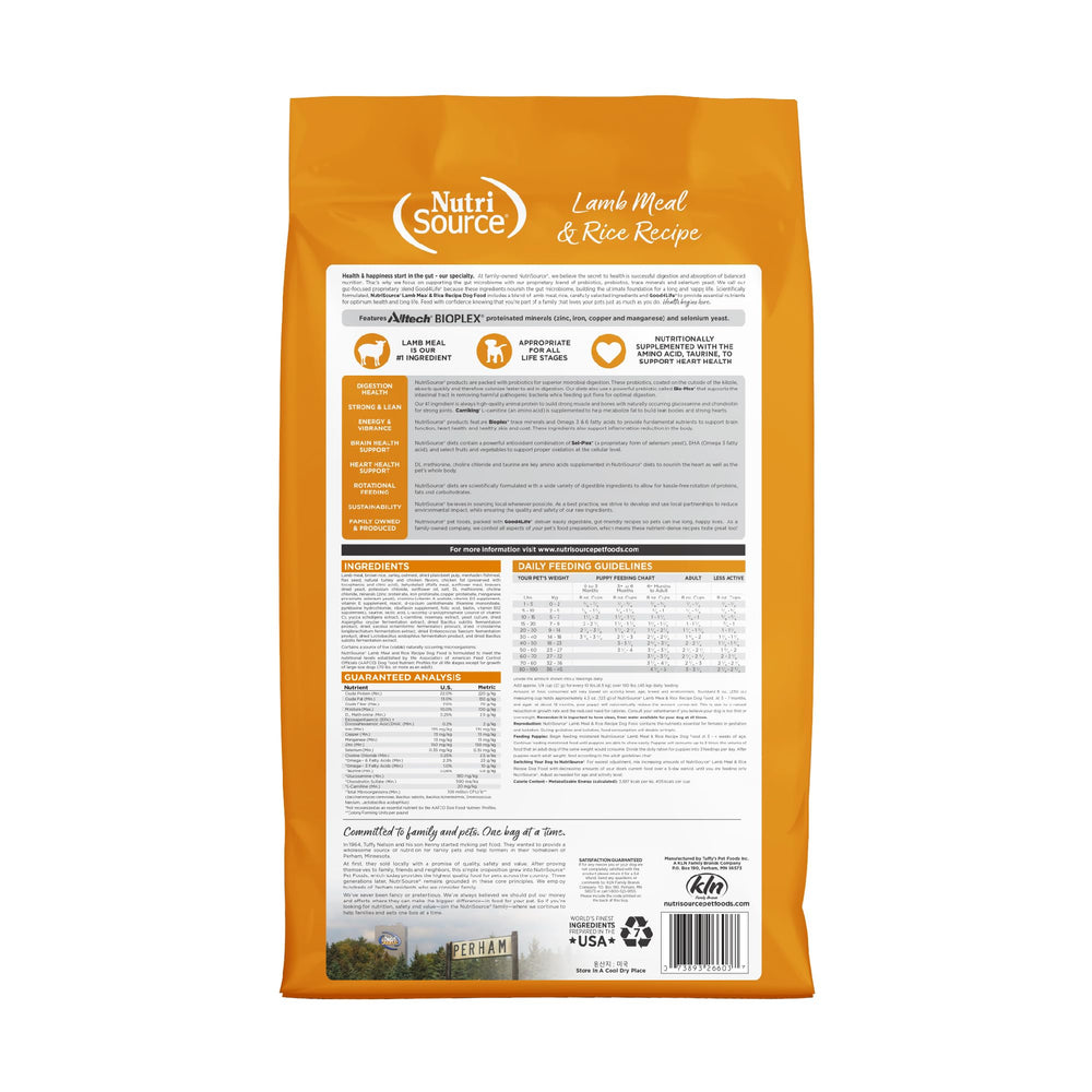NutriSource: etiqueta nutricional, información clara para porciones adecuadas.