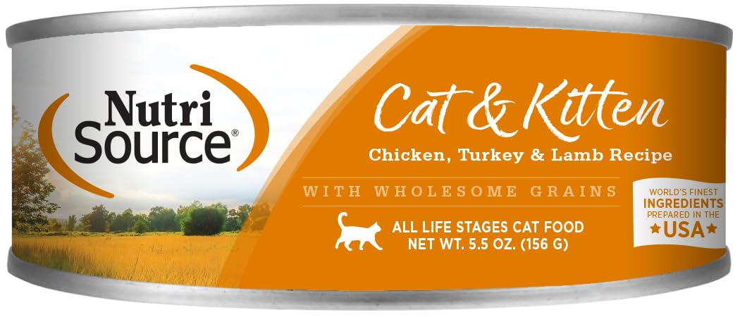 NutriSource gato: lata de 5 onzas con alimento natural para energía diaria