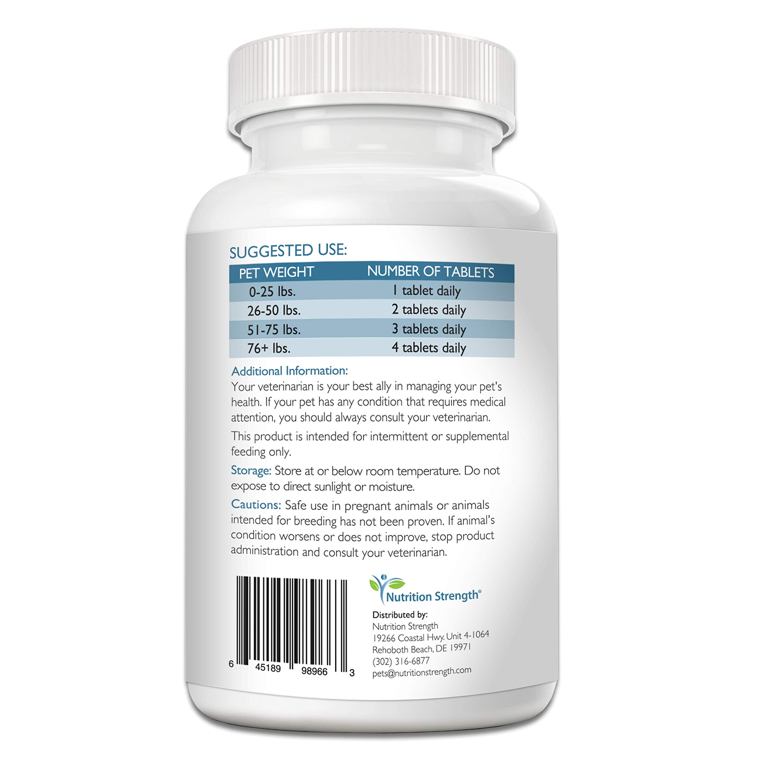 Nutrition Strength B12 para perros: tabletas masticables listas para dar con facilidad