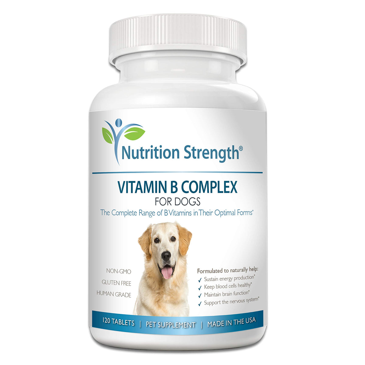 Tabletas Nutrition Strength B para perros, apoyo a la energía diaria y función nerviosa