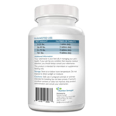 Nutrition Strength Vitamina C para perros, tabletas masticables para soporte inmunitario diario.