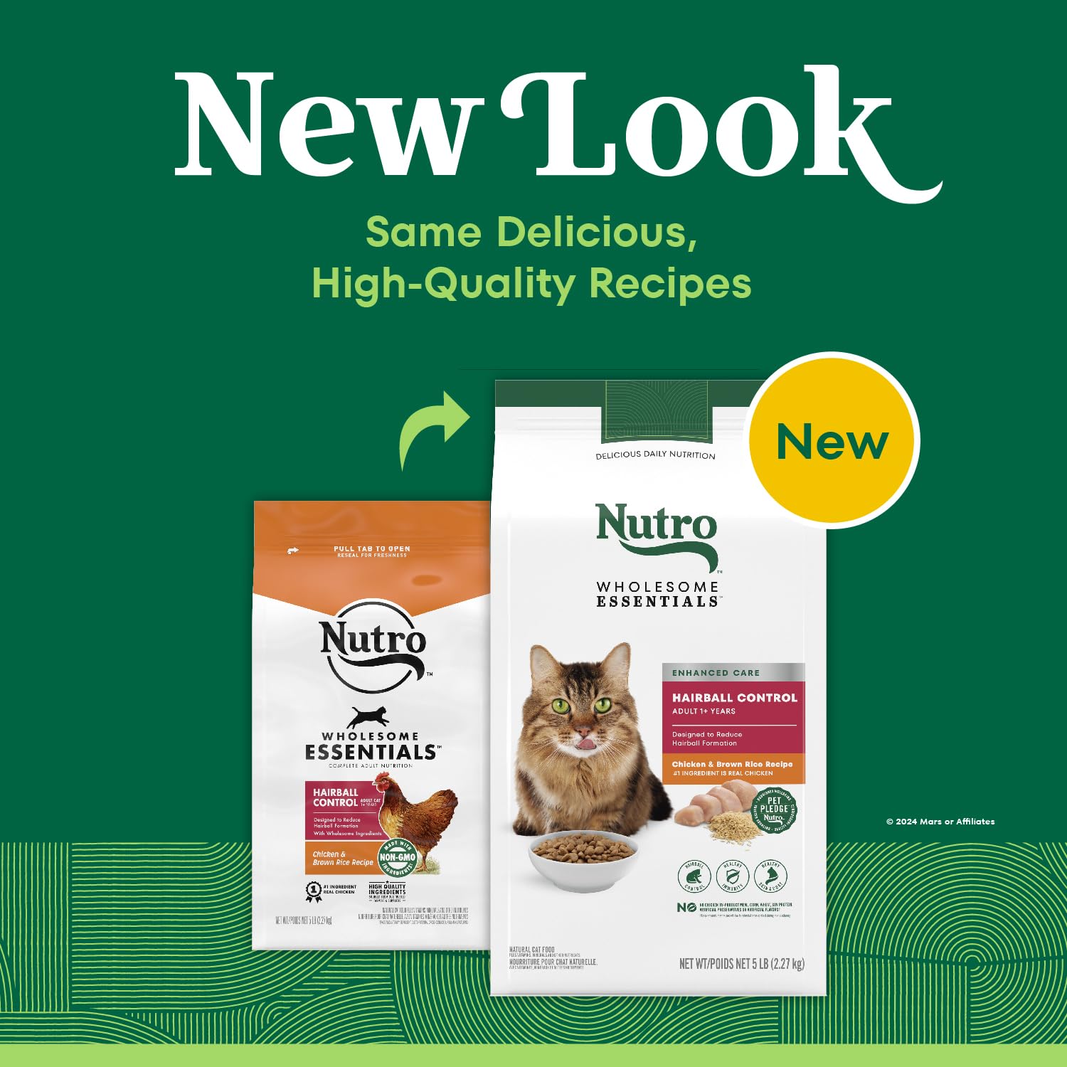 Nutro fibra natural para apoyar la reducción de bolas de pelo en gatos adultos