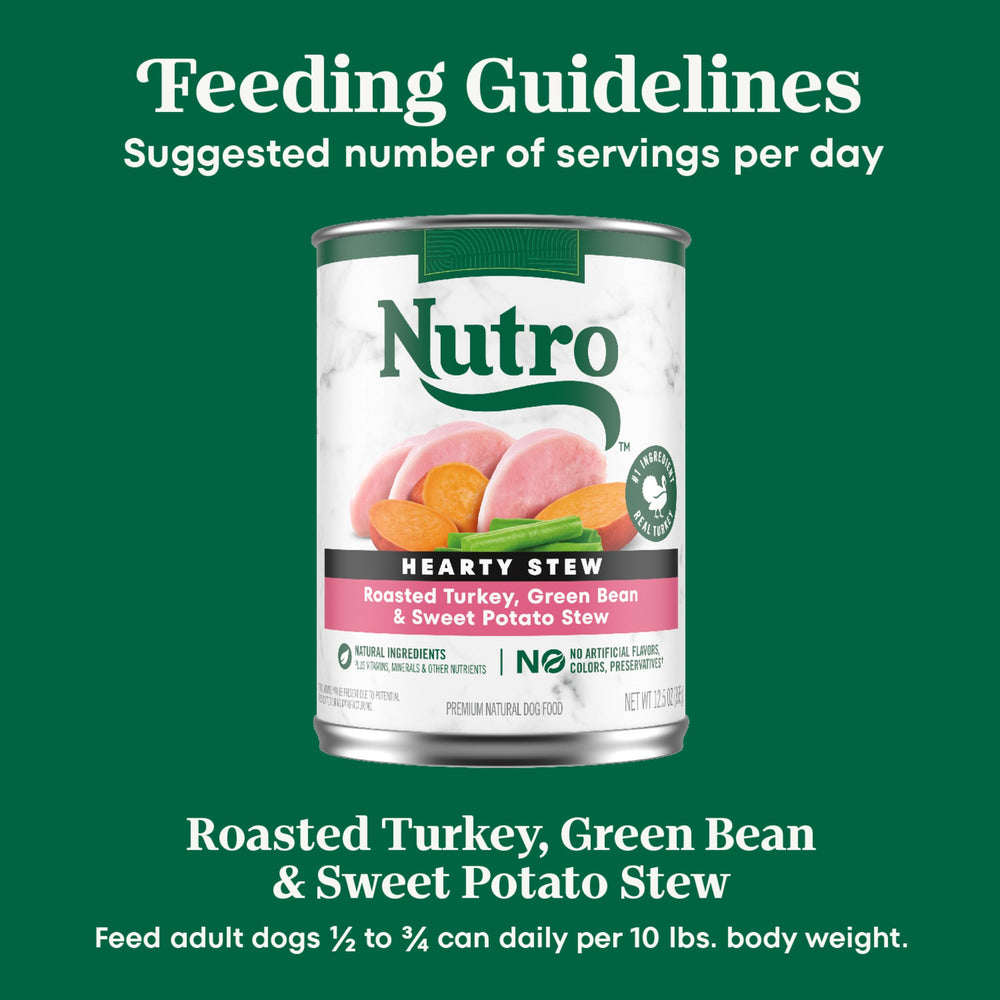 Nutro Hearty Stew sabor delicioso a pavo con salsa.