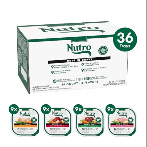 Nutro Natural Choice Cuts In Gravy estofado carne y patata, sabor robusto para perros activos