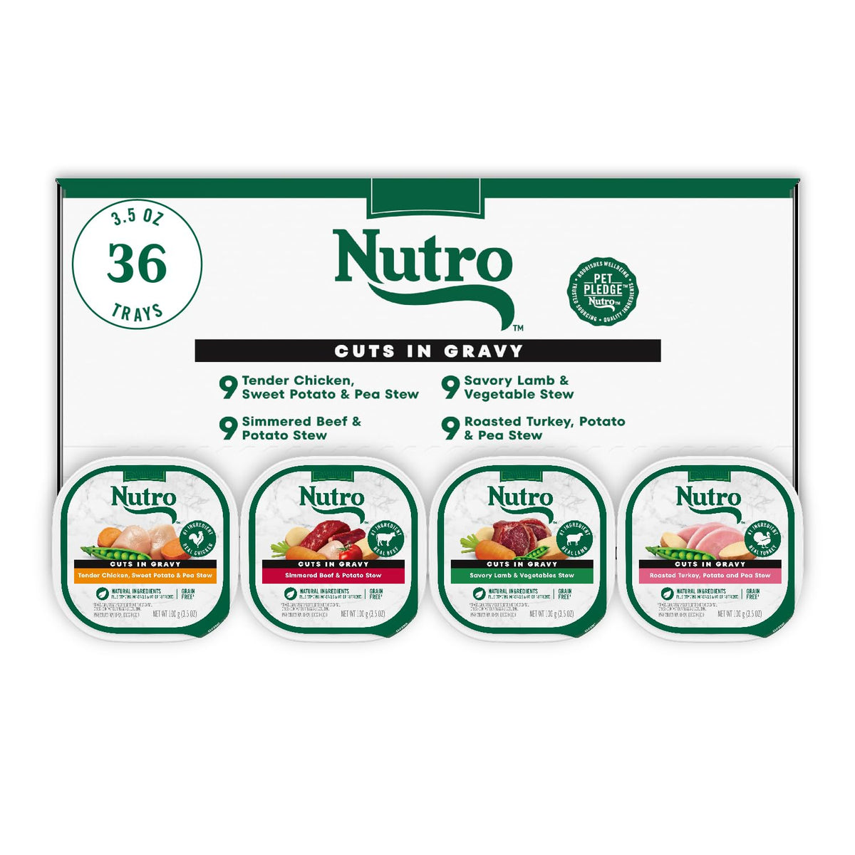 Nutro Natural Choice Cuts In Gravy con pollo tierno: proteína real para energía diaria