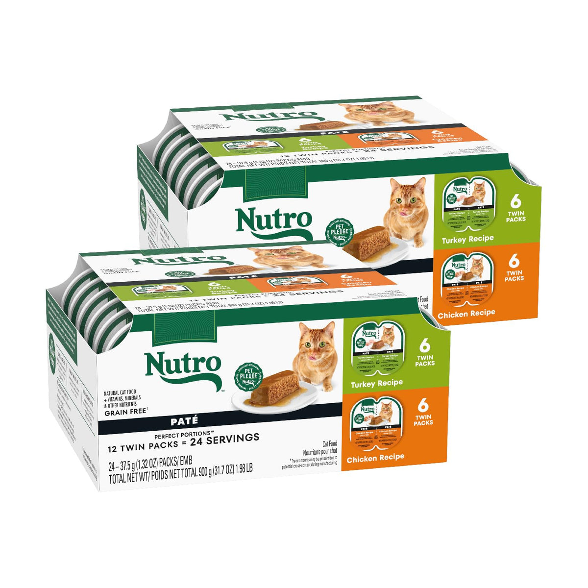 Nutro Pate Gato Pavo Lata: fuente proteica sabrosa para gatos adultos.