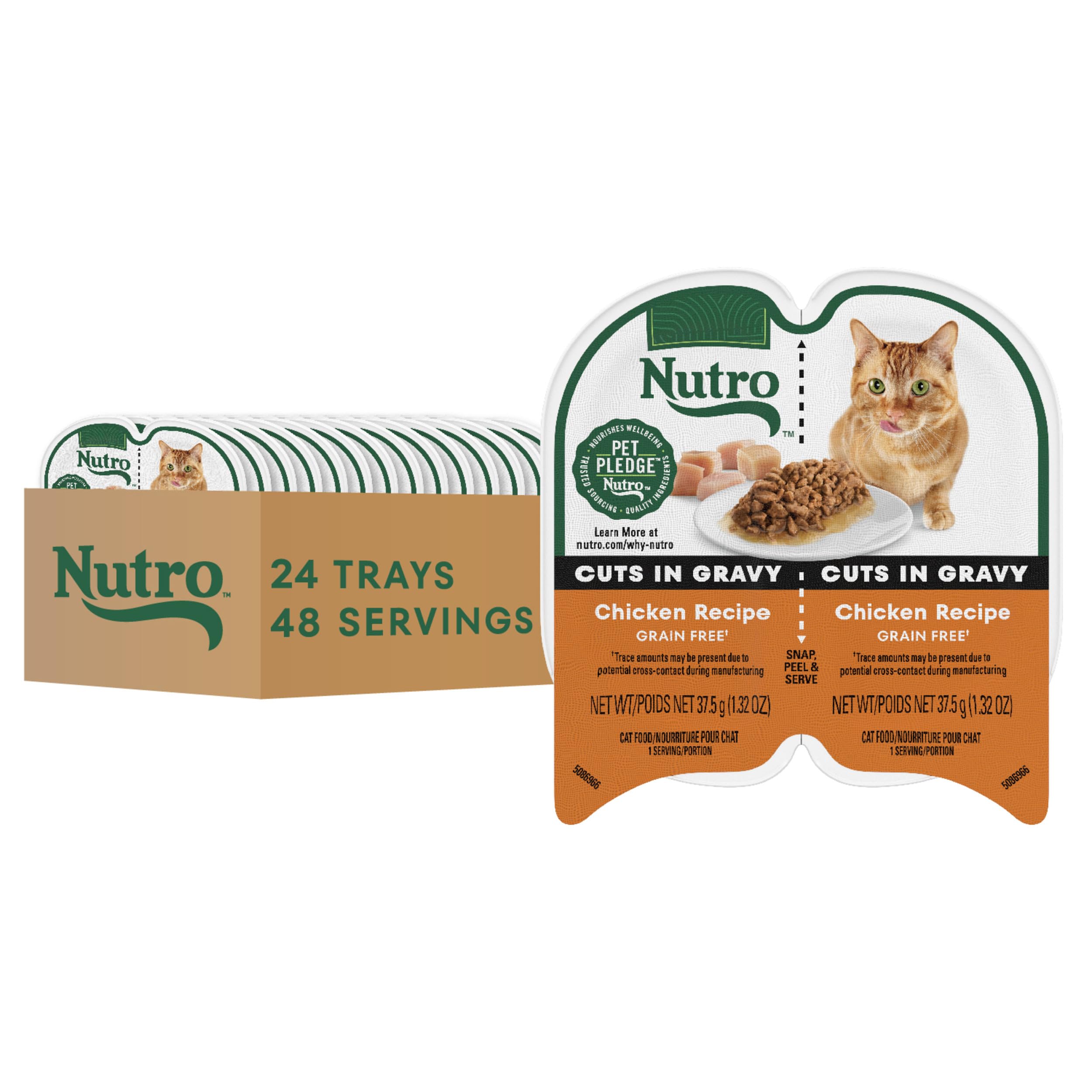 Nutro Perfect Portions conservas pollo y salmón en salsa para gatos activos