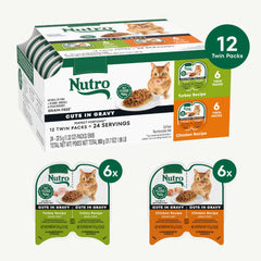 Nutro Perfect Portions variedad sabores, pavo y pollo en salsa para gatos