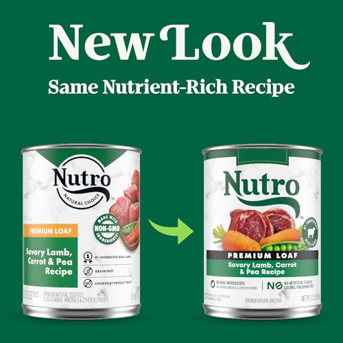Nutro Premium Loaf: ingrediente principal cordero, proteína de alta calidad.