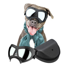 Gafas para perros NVTED, vista amplia para paseos al aire libre y protección.