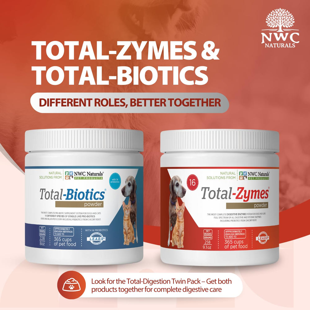 Total-Zymes con enzimas vegetales y prebióticos.