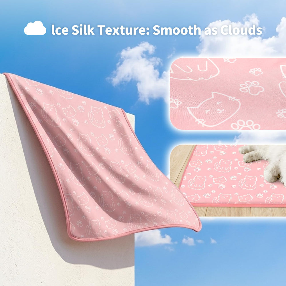NWK Manta Enfriante Seda de Hielo, fondo de malla transpirable para mejor enfriamiento.