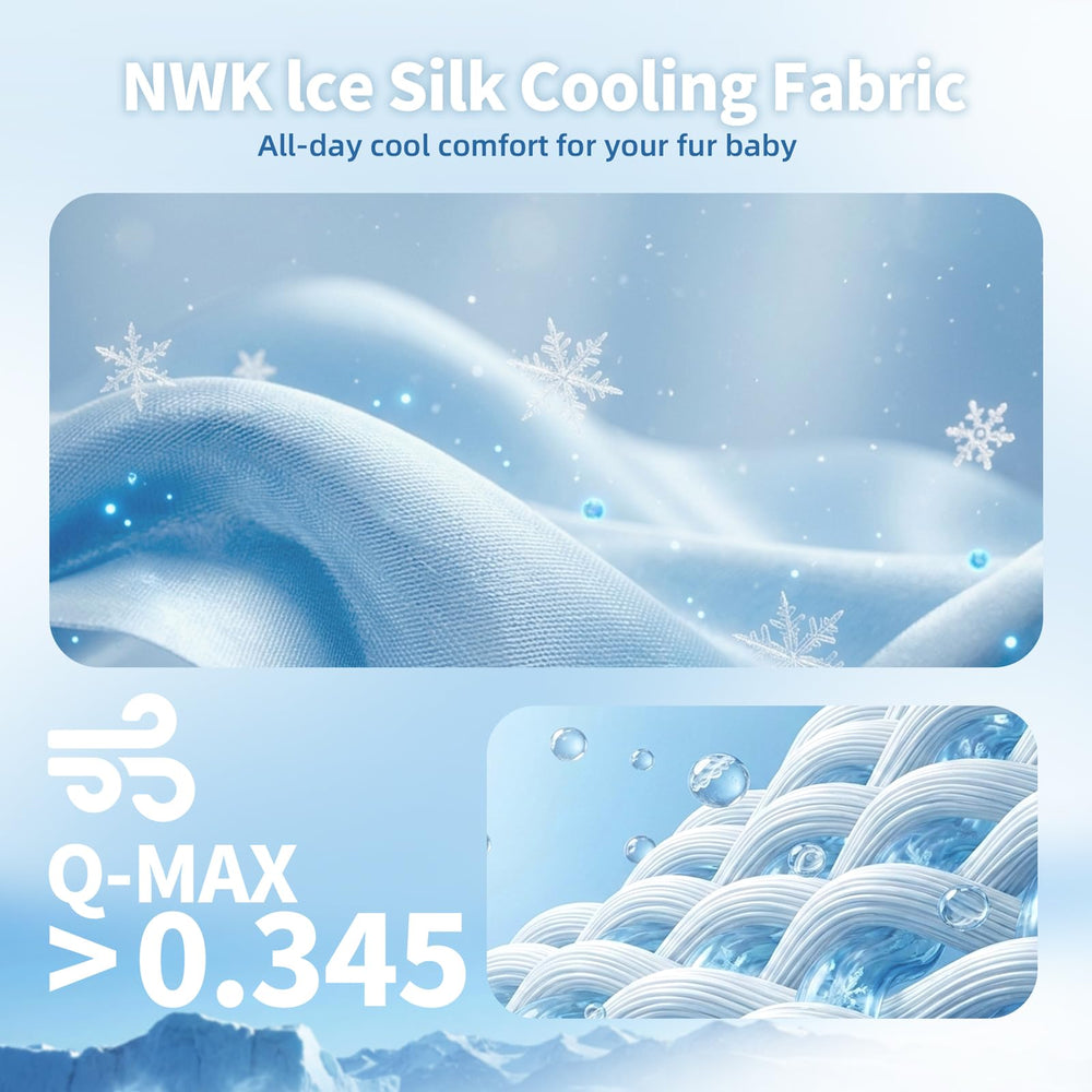 NWK Manta Enfriante Seda de Hielo, interior con mica para disipar calor.
