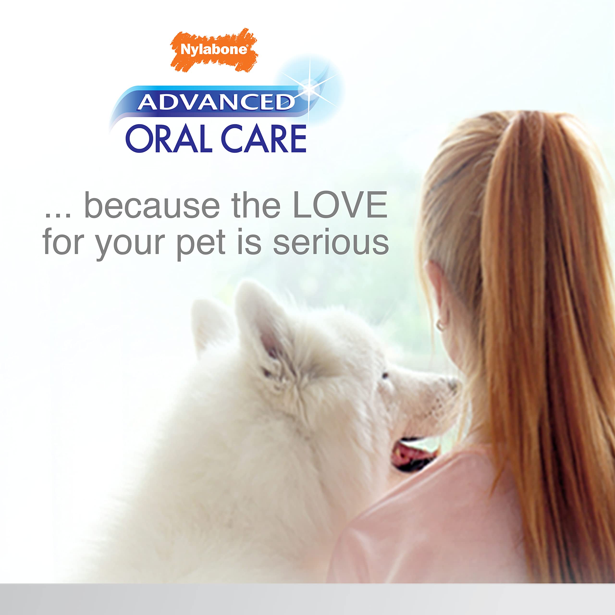 Nylabone Advanced Oral Care Puppy Dental Kit original, pasta dental con Denta-C para higiene bucal.