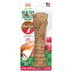 Nylabone Alimentos Saludables pavo y manzana, mordedor extragrande para perros.