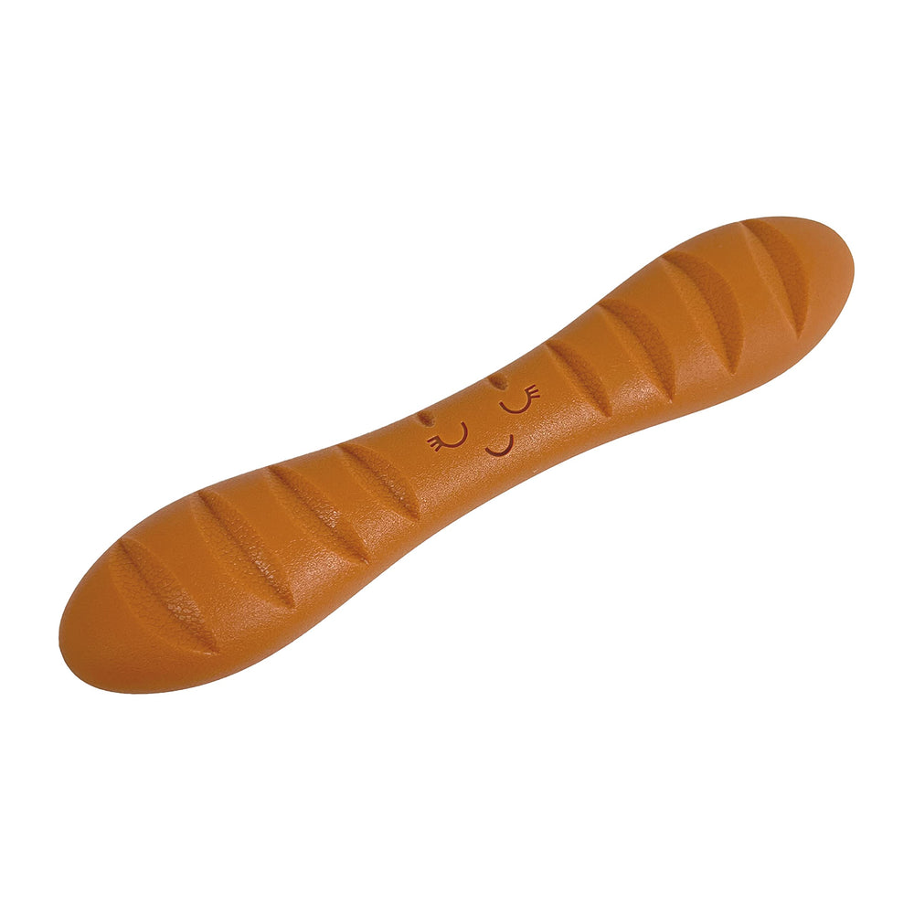 Juguete Nylabone baguette para perros grandes, ideal para masticación con sabor.
