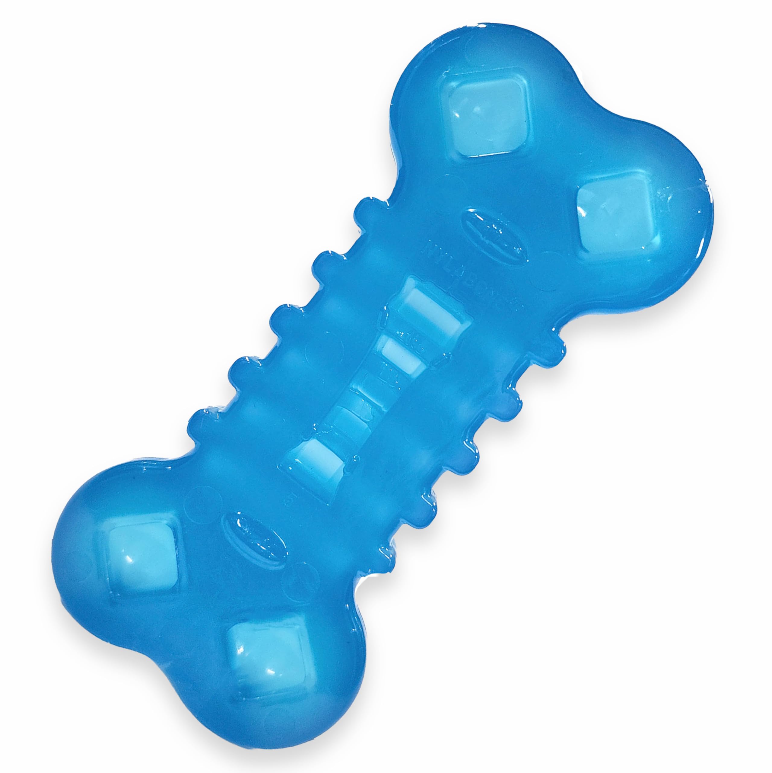 Nylabone Flexi Chill con bolsillos para premios, ideal para masticar con gusto.