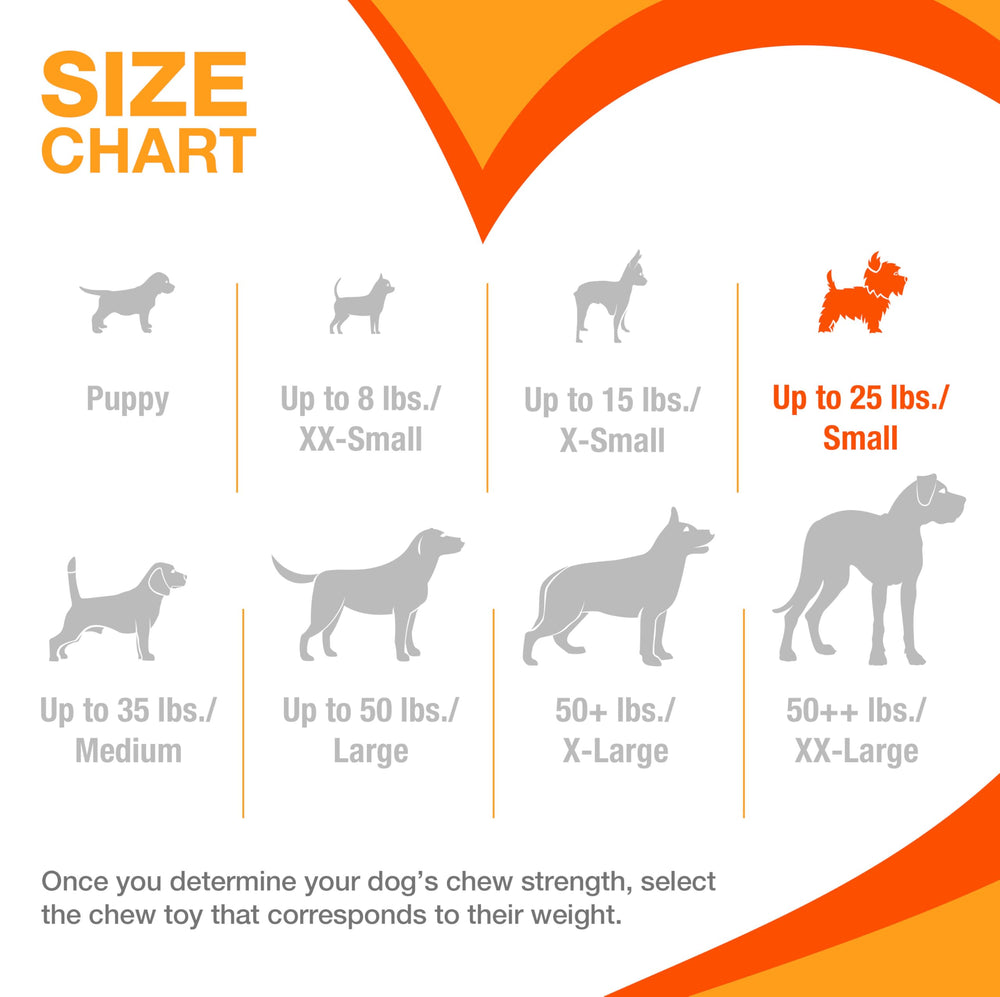 Nylabone Freezer Knuckle Bone, juguete para perros pequeños hasta 25 libras.