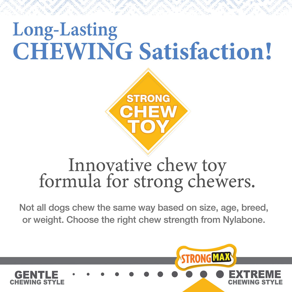 Nylabone Gourmet Style Stick, sabor pollo intenso para motivar la masticación diaria.