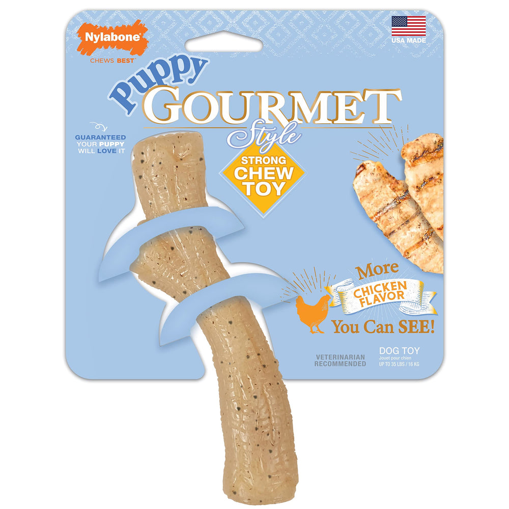 Nylabone Gourmet Style Stick, para cachorros de hasta 35 libras.