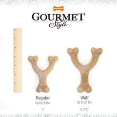 Nylabone Gourmet Style Wishbone — Dents-nettoyage : aide possible à l'hygiène dentaire.