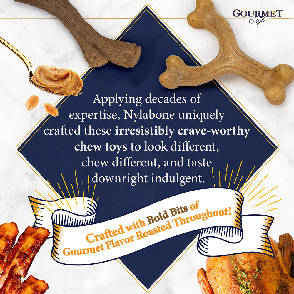 Nylabone Gourmet Style Wishbone — Ergonomie : forme confortable pour prise en main aisée.