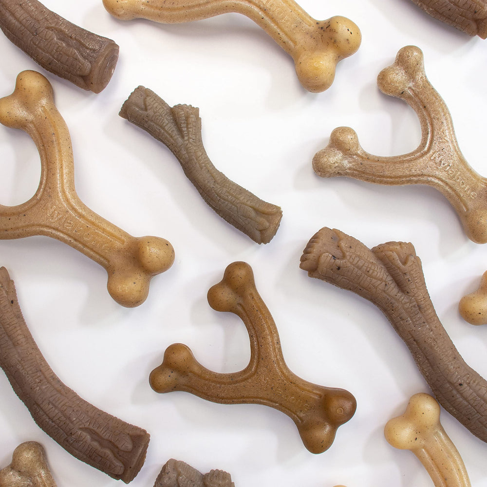 Nylabone Gourmet Style Wishbone — Poulet-saveur : goût irrésistible pour chiens gourmands.