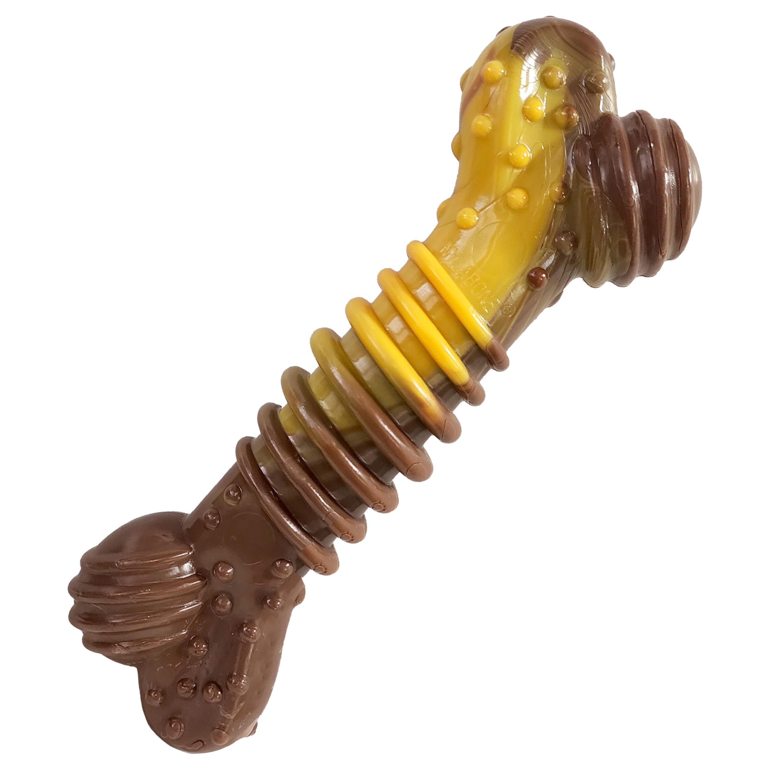 Nylabone Groove Hueso dental para perros medianos, ayuda a limpiar dientes y refrescar el aliento