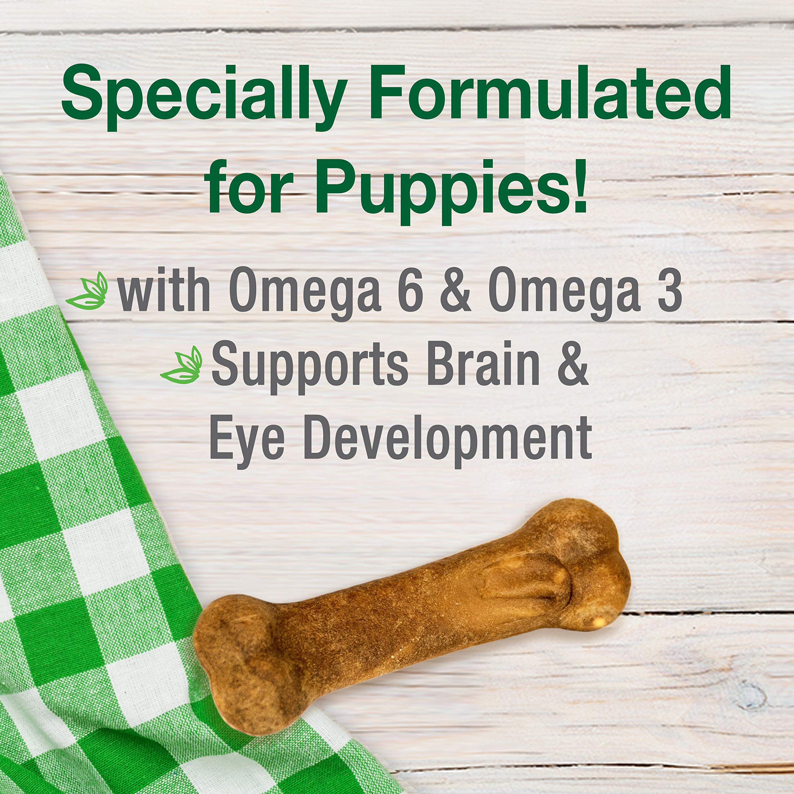 Nylabone Healthy Edibles sabor cordero y manzana en masticable para cachorros