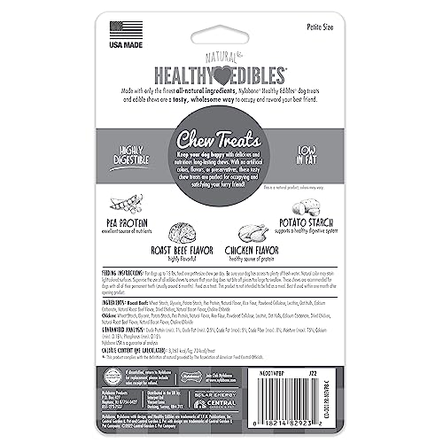 Nylabone Healthy Edibles, paquete de 8 premios para perros.