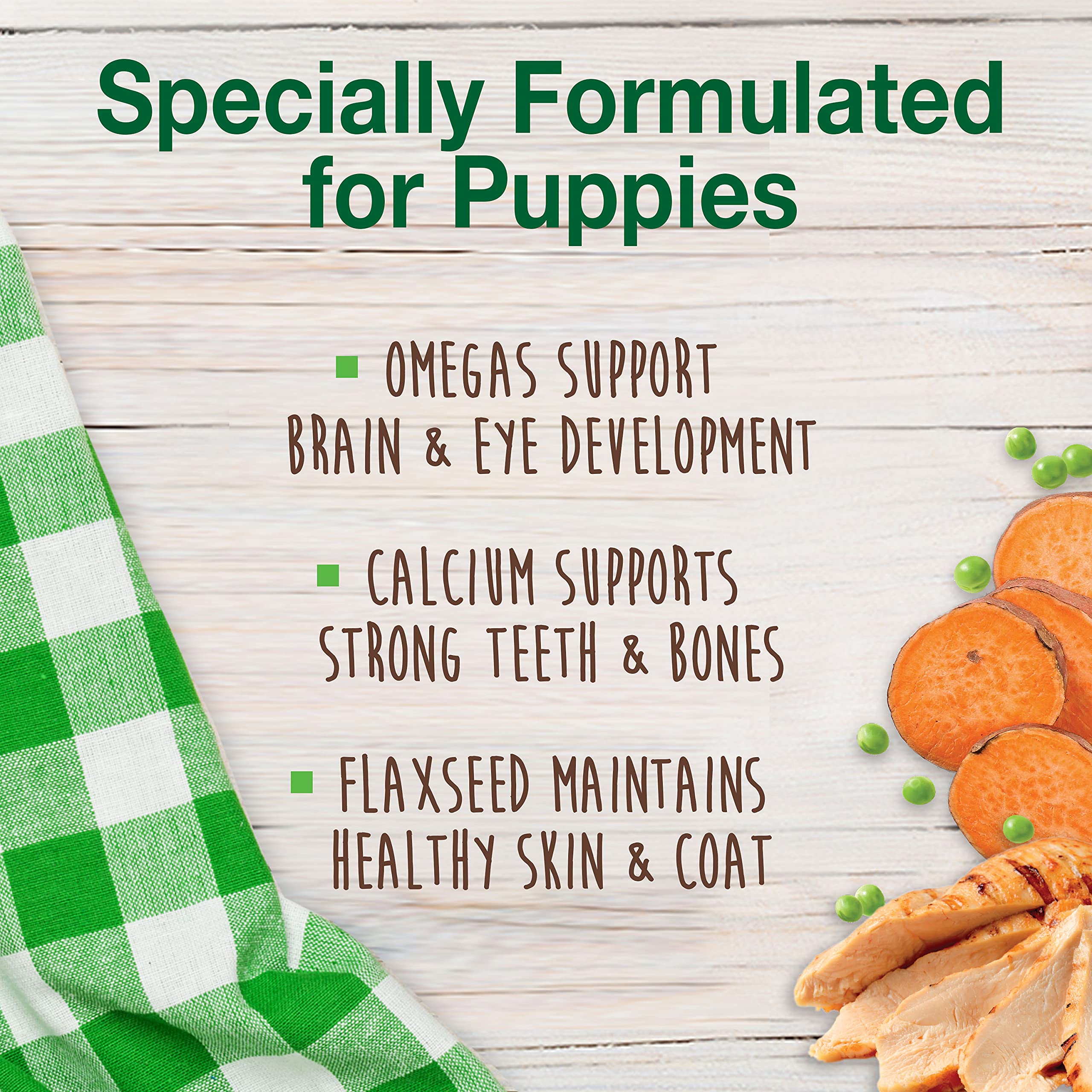 Nylabone Healthy Edibles con DHA para desarrollo cerebral en cachorros