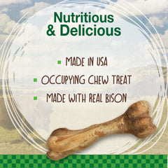Nylabone Healthy Edibles masticable resistente, ideal para juego y entrenamiento de perros grandes.