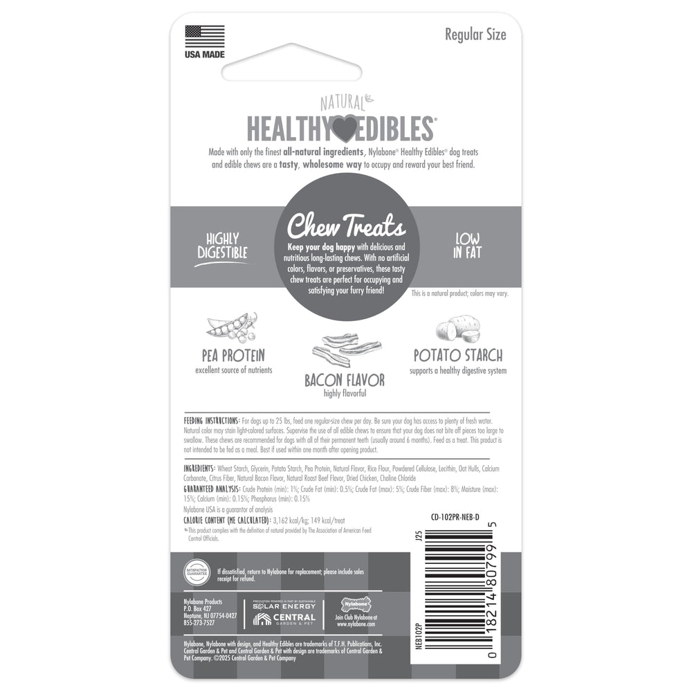 Nylabone Healthy Edibles perfecta para sesiones de juego y refuerzo positivo.