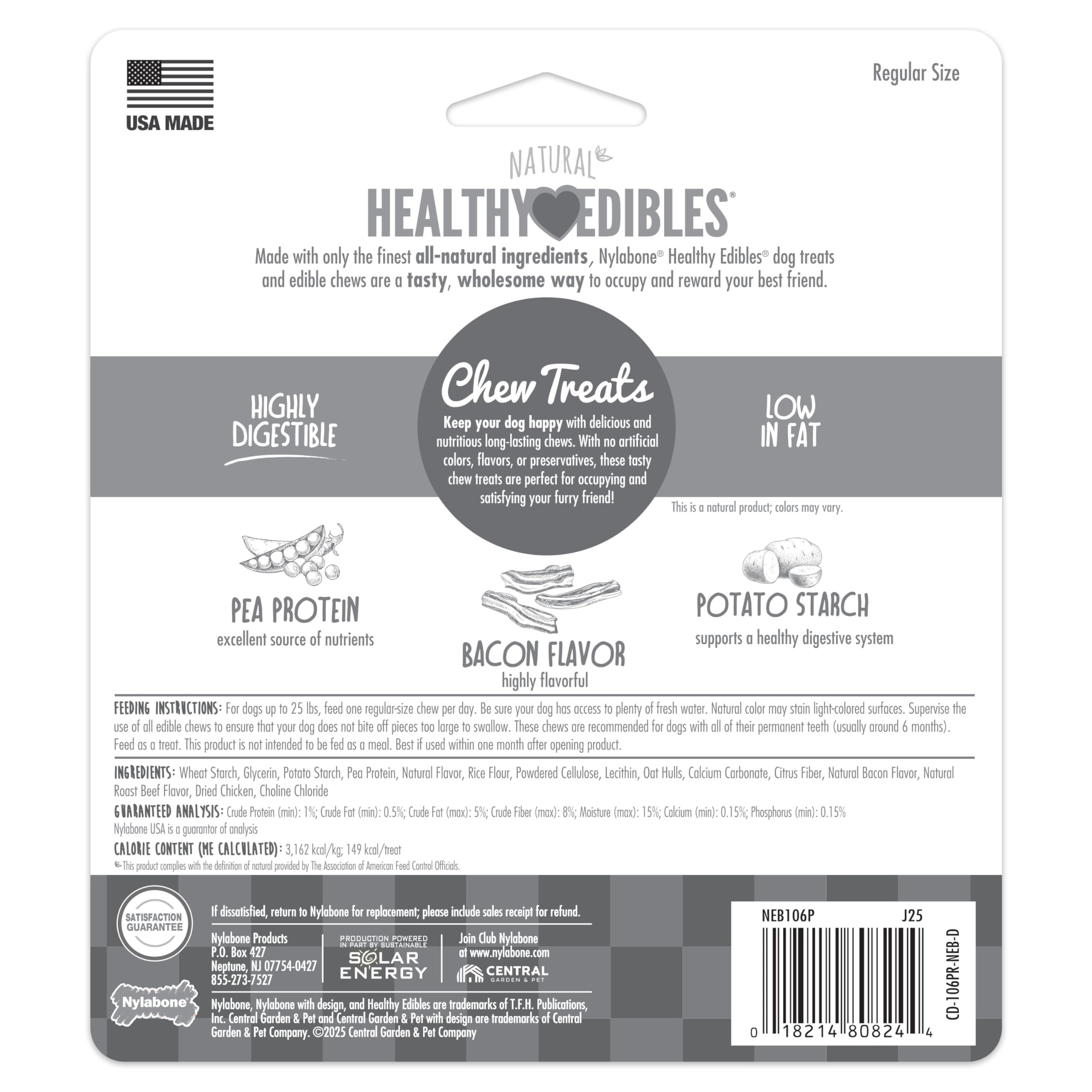 Nylabone Healthy Edibles: producido en Estados Unidos.