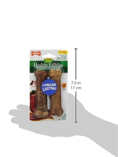 Nylabone Healthy Edibles: paquete con 3 unidades, ideal para meriendas largas y digestión suave