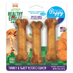 Nylabone Healthy Edibles sabor pavo y batata para cachorros pequeños