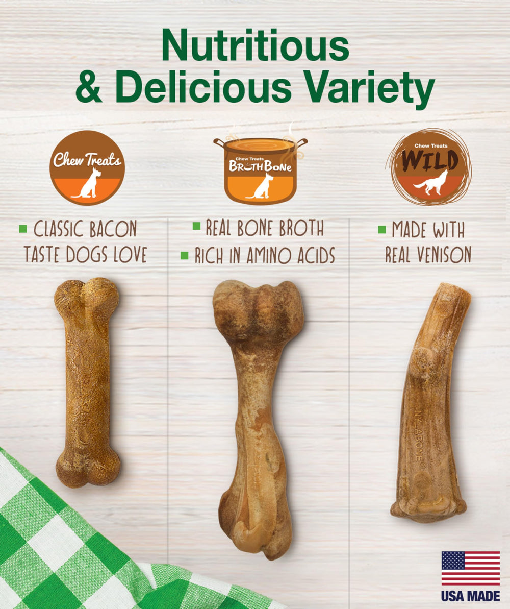 Nylabone Healthy Edibles, sabor jamón: recompensa sabrosa para el juego diario.