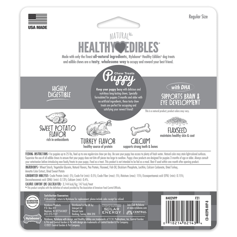 Nylabone Healthy Edibles sabor pavo y batata irresistible