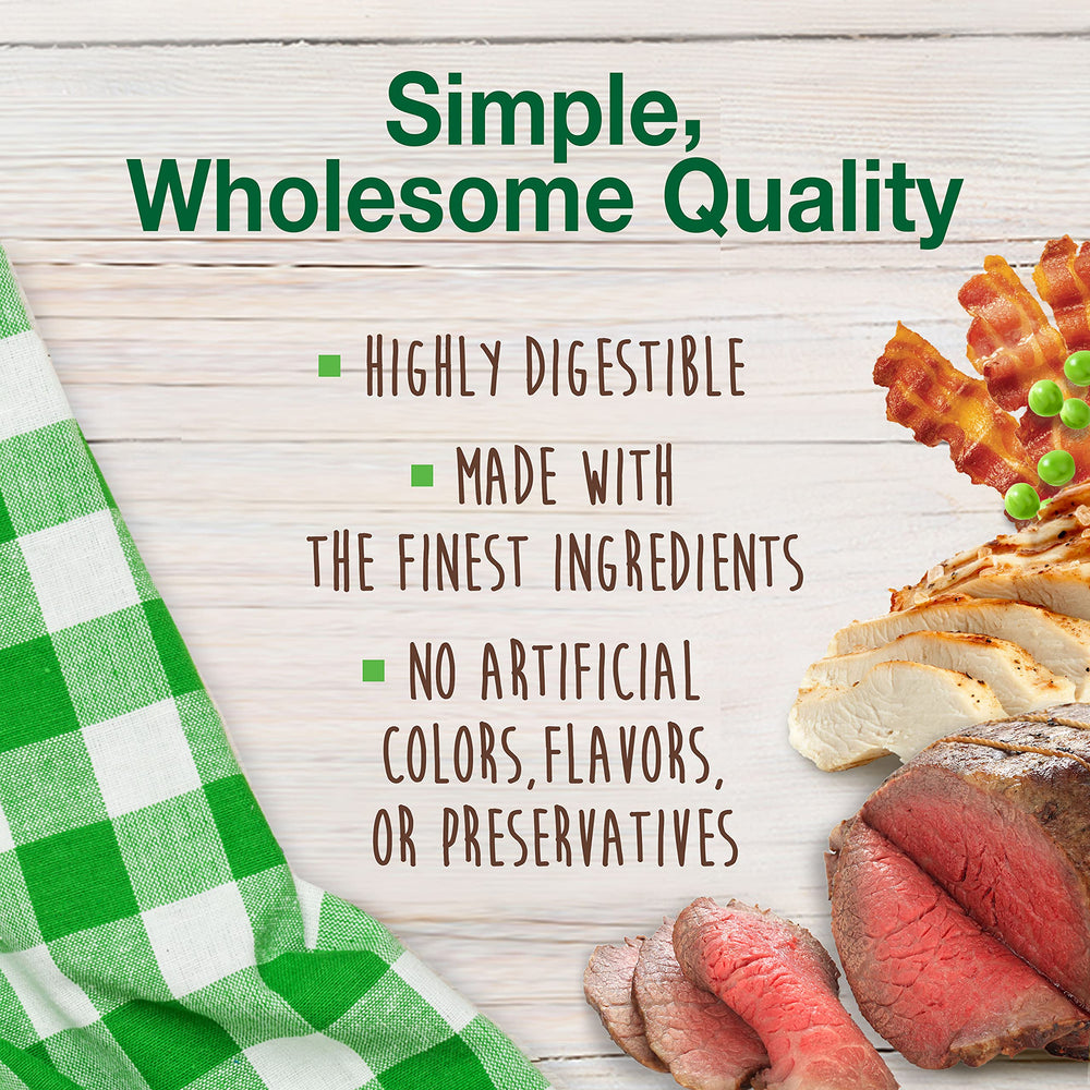 Nylabone Healthy Edibles, sabor pollo y tocino, estimula la dentadura de tu perro.
