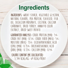 Nylabone Healthy Edibles sin conservantes ni colorantes artificiales para perros.