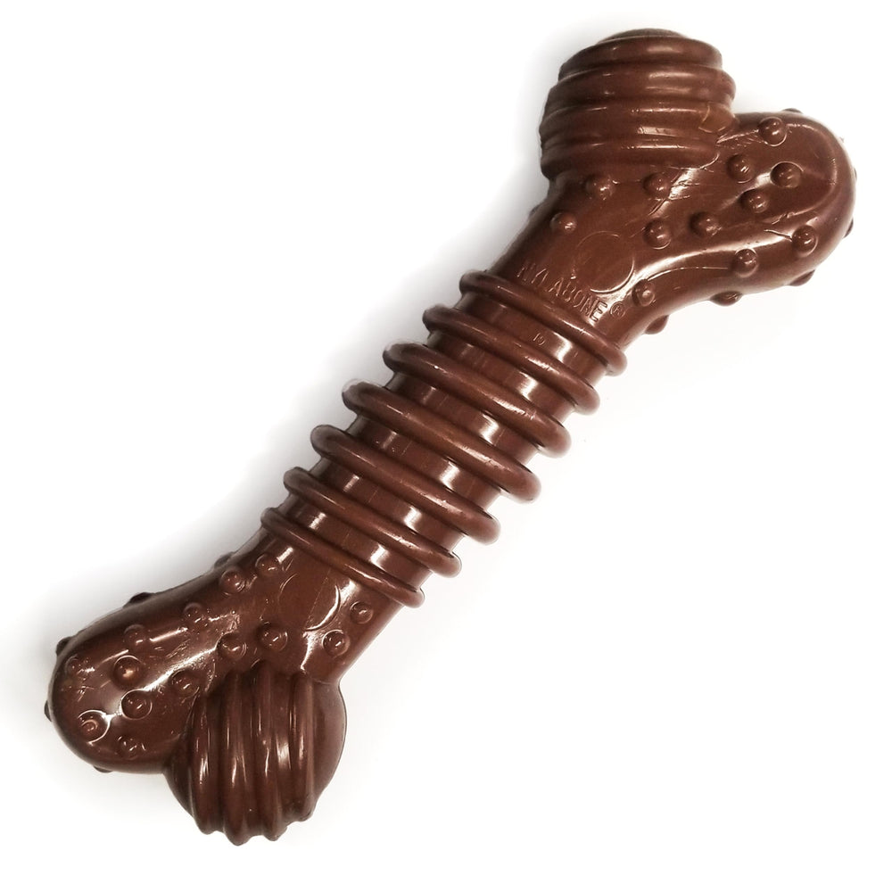 Nylabone Hueso canalado de potencia para higiene dental durante la masticación.