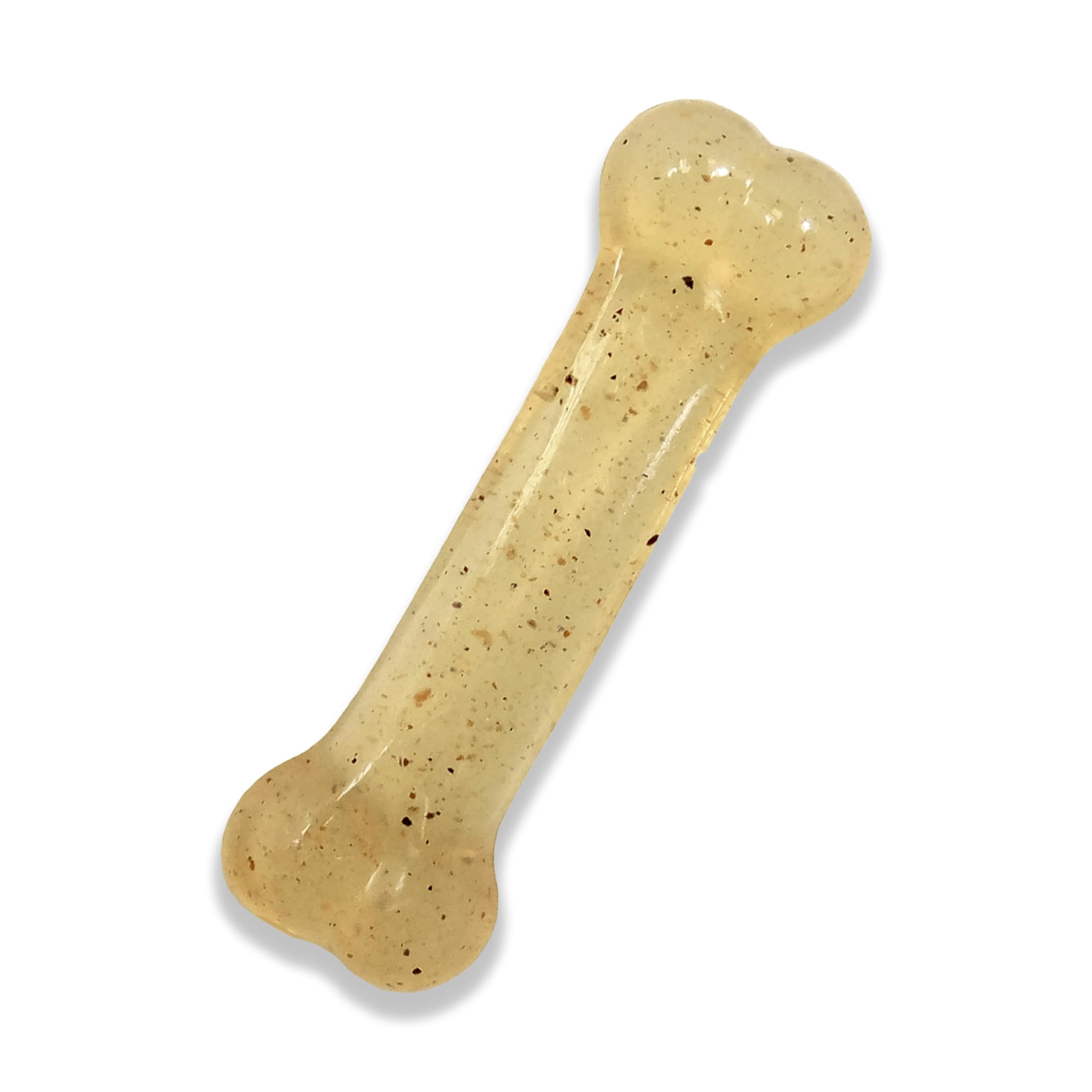 Nylabone Hueso Flexi Original para perros medianos, masticación suave y duradera.