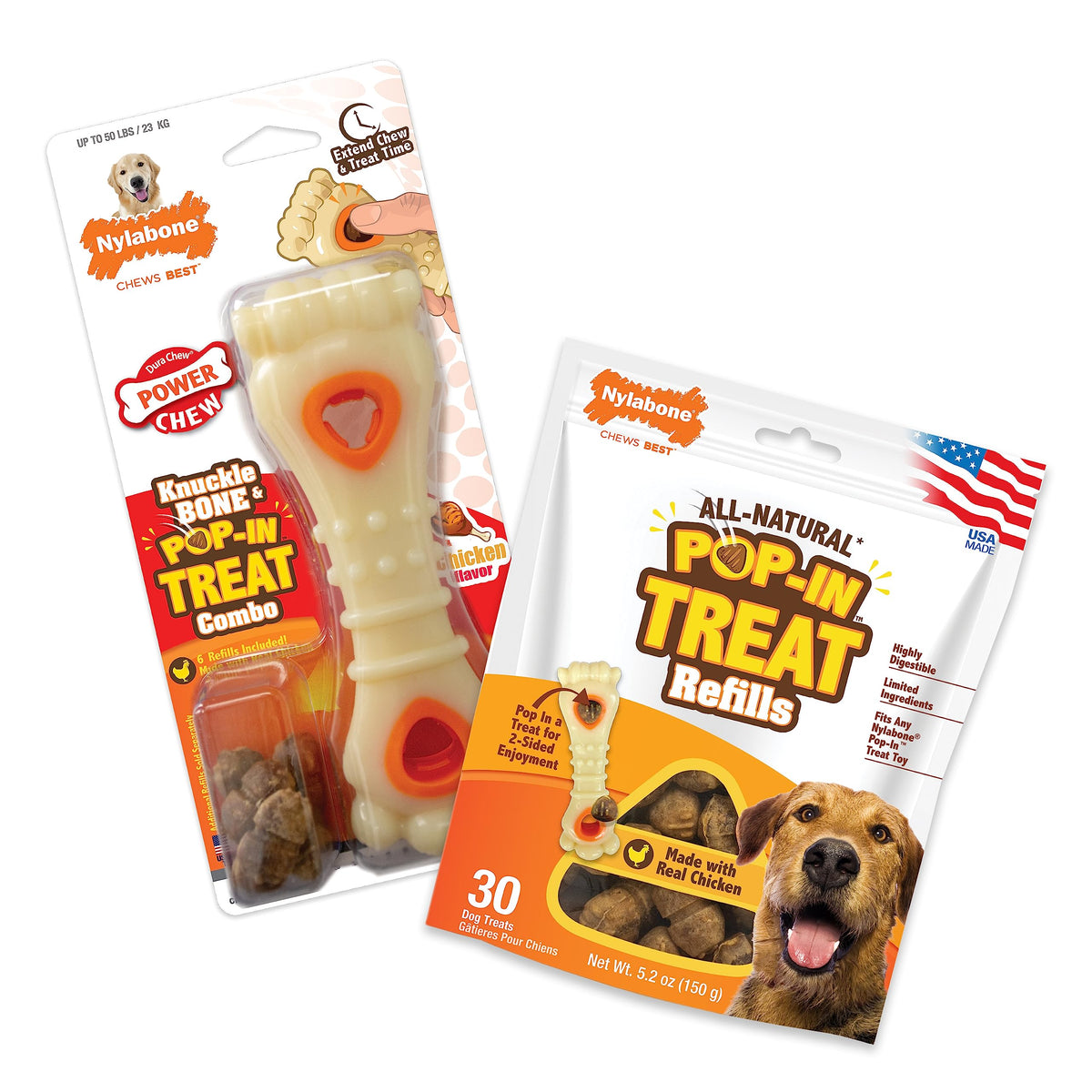 Nylabone Hueso Knuckle: juguete-premio para masticación prolongada y entretenimiento