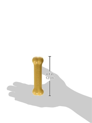 Nylabone Hueso Original con sabor cacahuate, ideal para masticar durante más tiempo.
