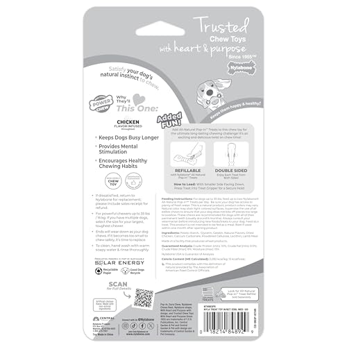 Nylabone Knuckle Bone Pop-In, sabor pollo en cada mordida