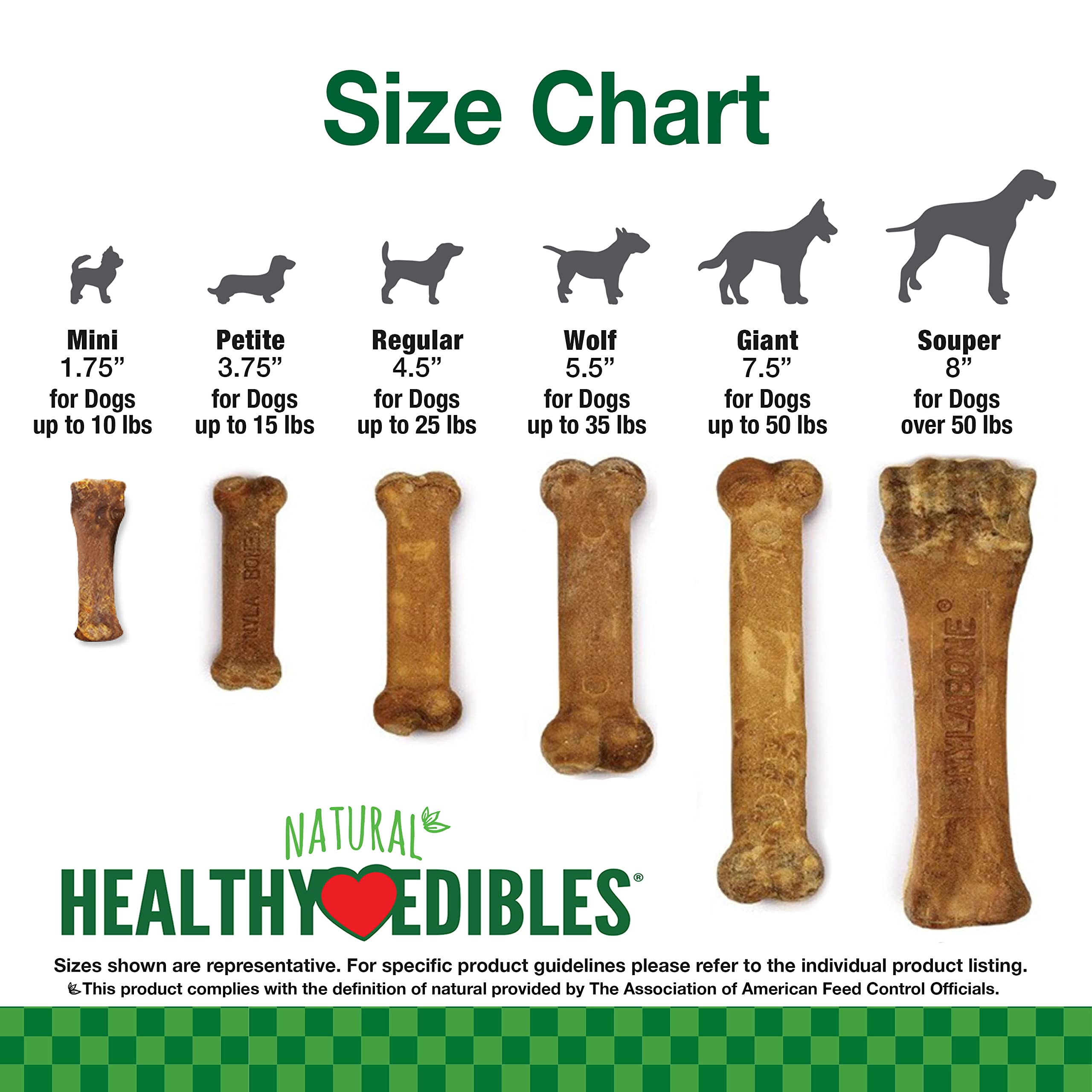 Nylabone golosinas naturales sin conservantes.