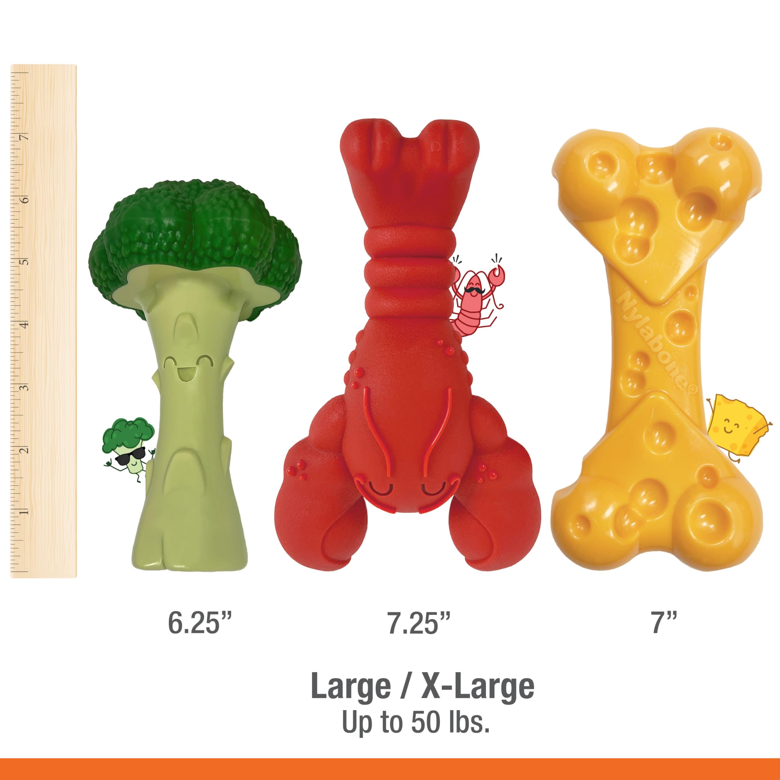 Nylabone material duradero para mordedores fuertes y resistentes.