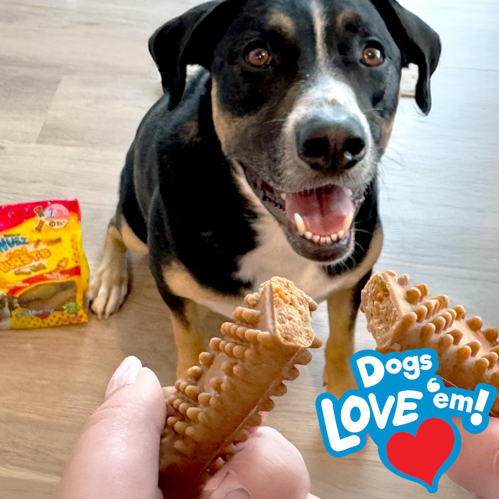 Nylabone Nubz Bursts textura crujiente para masticar con satisfacción
