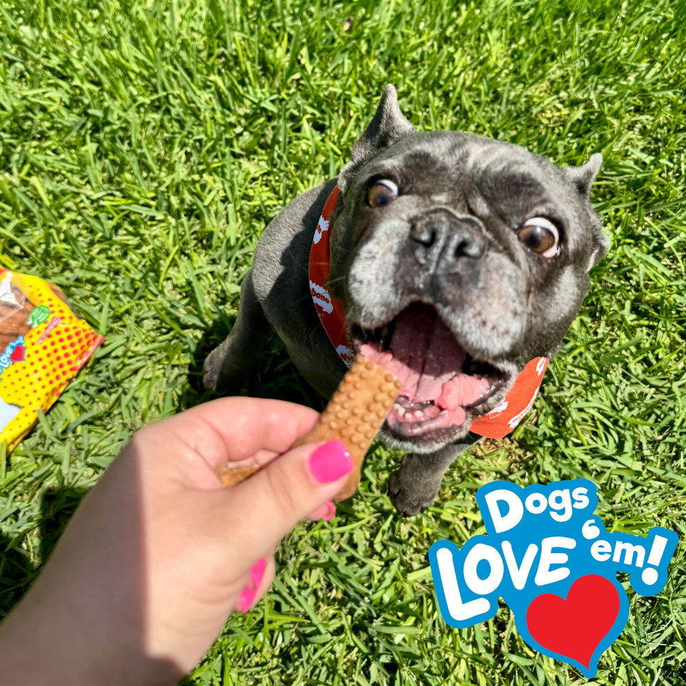 Ingredientes limitados en Nubz Flavor Bursts para perros pequeños.